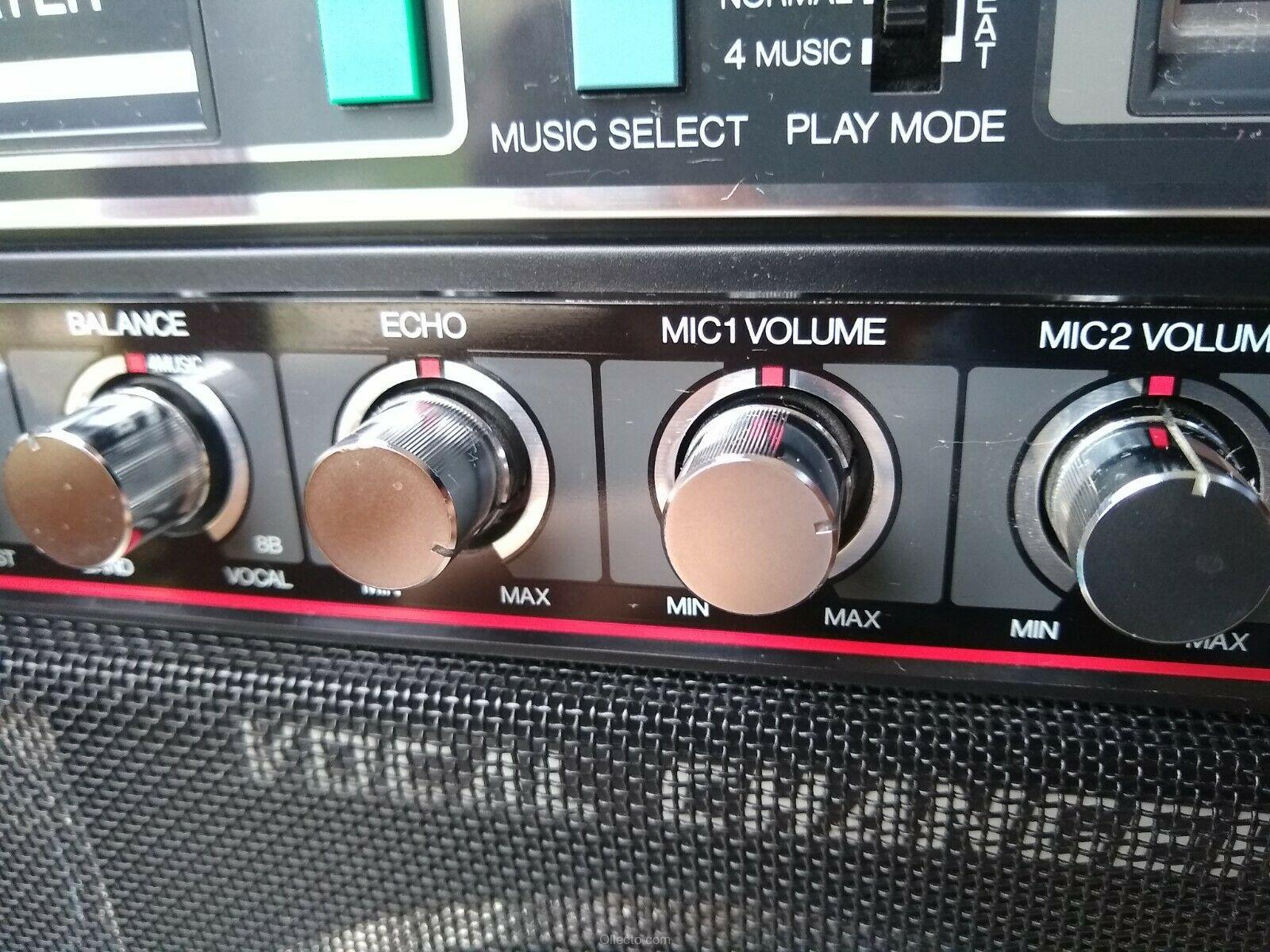 Sanyo PAT-K5MKIII Double Cassette, 8 Track Boombox Karaoke - Image 8