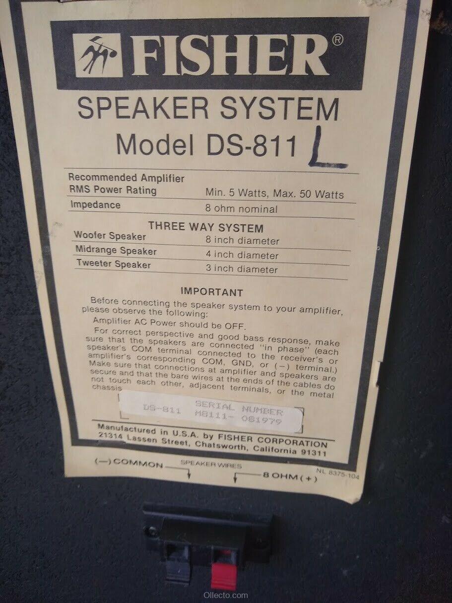 Fisher DS-811 Speakers - Image 4