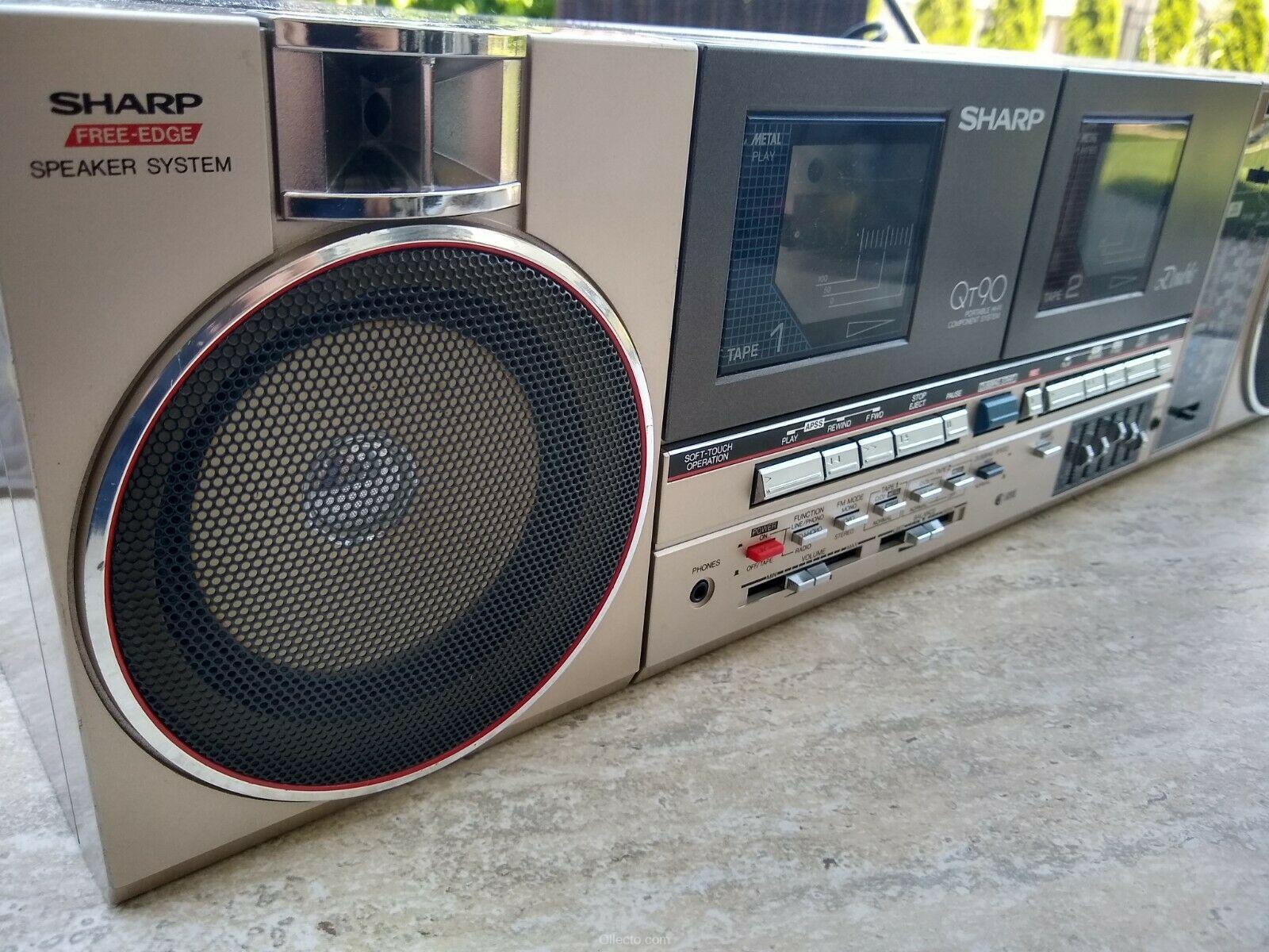 SHARP QT-90ZG Radio Cassette Recorder Boombox