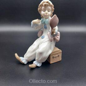 Lladro 廃盤ピエロセット Lladro 6257 Pierrot in Preparation - Ollecto